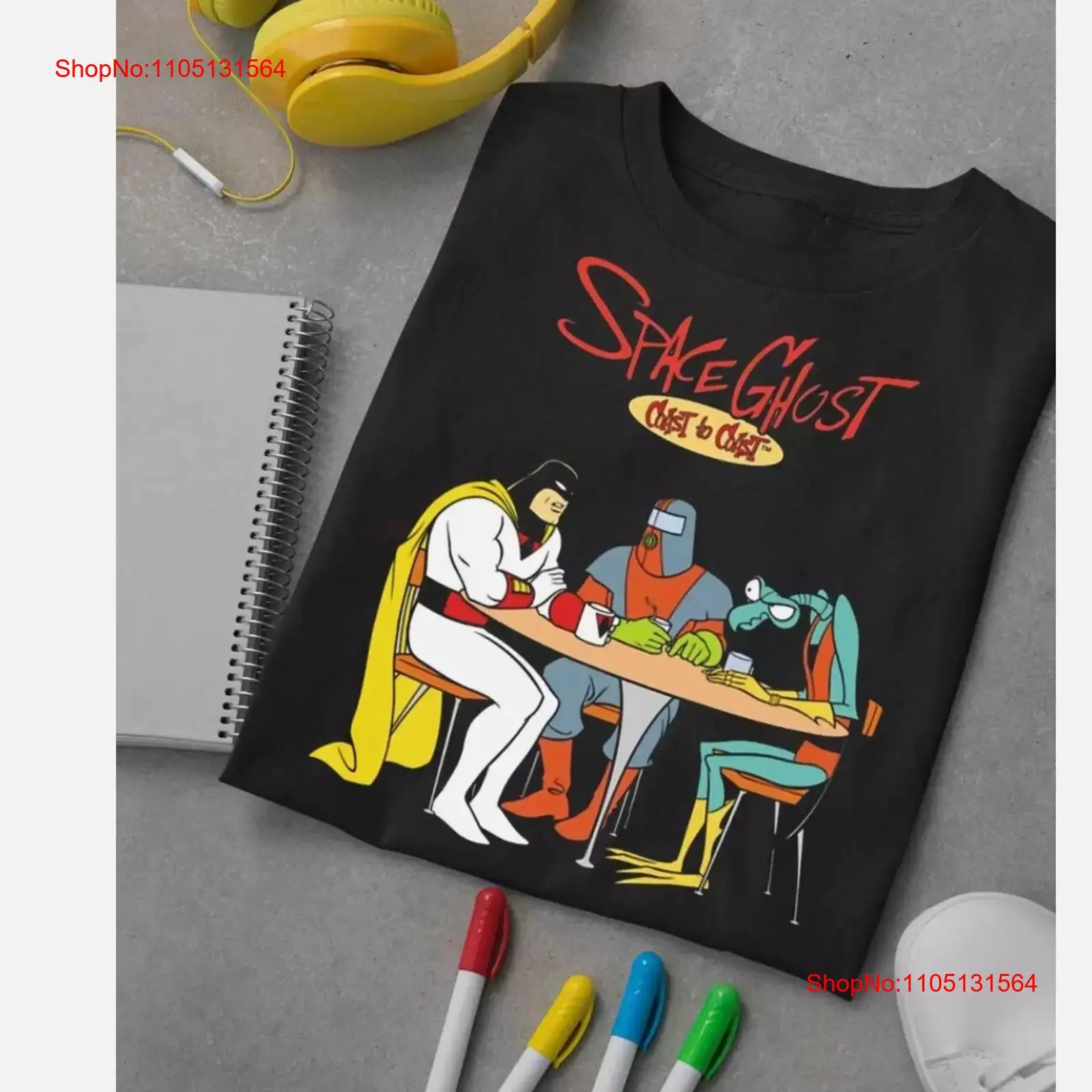 Mens Fashion Black Shirt - HOT NEW Space Ghost Coast to