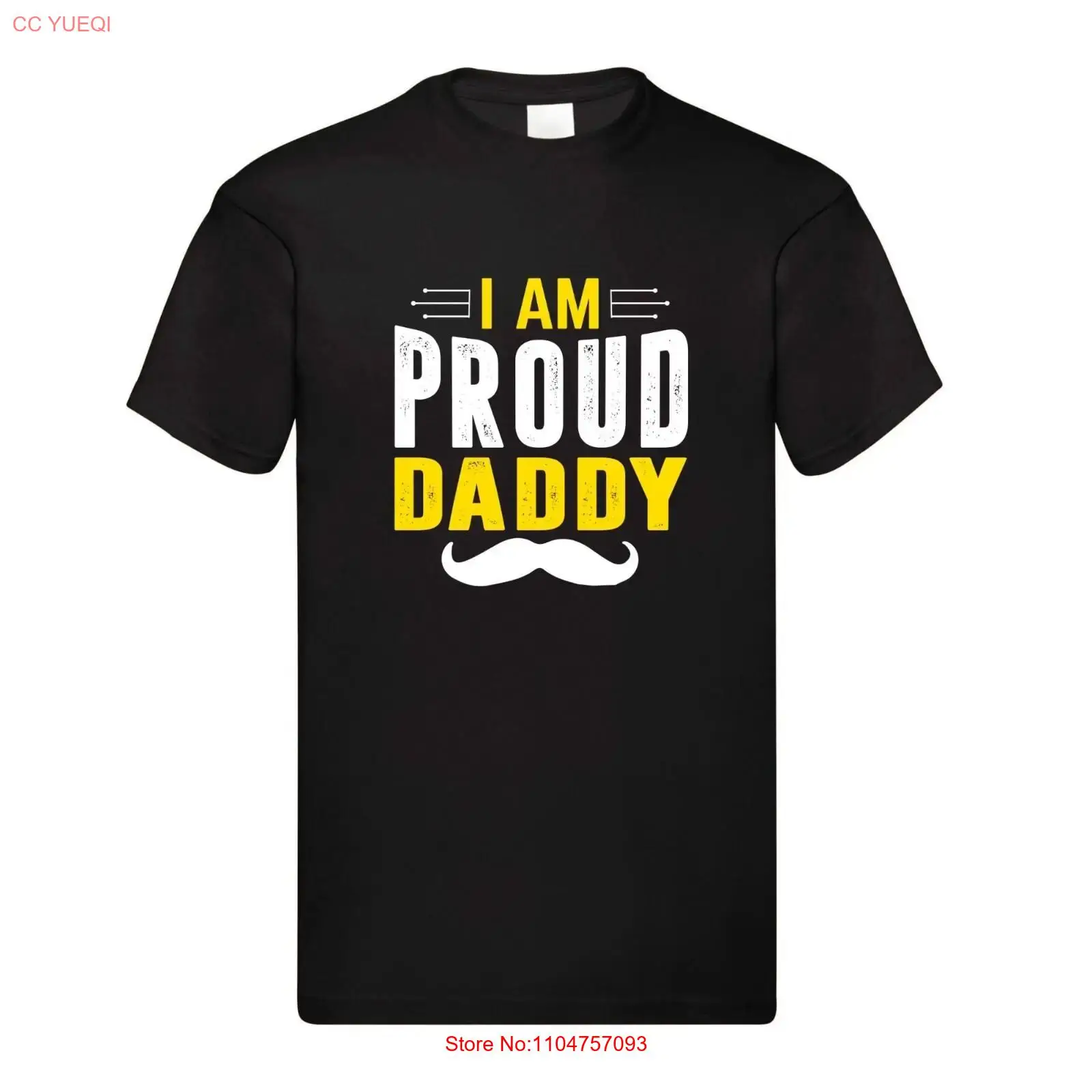 Mens Fashion Black Shirt - I Am a Proud Daddy Father