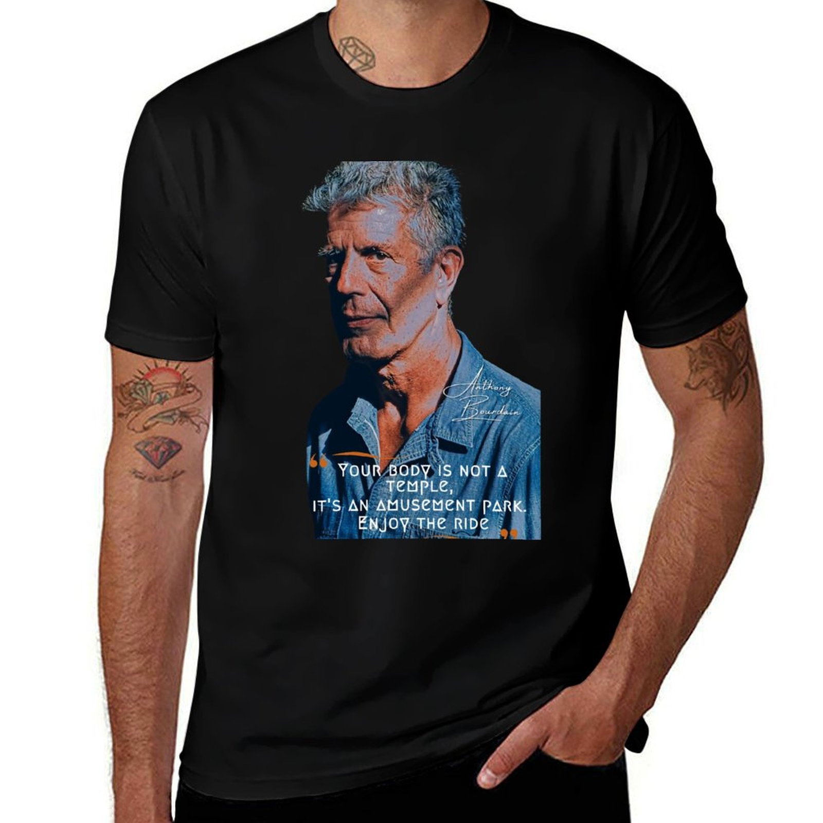 Men'S Fashion Quotes - Anthony Bourdain Quote T-Shirt Casual Fashion