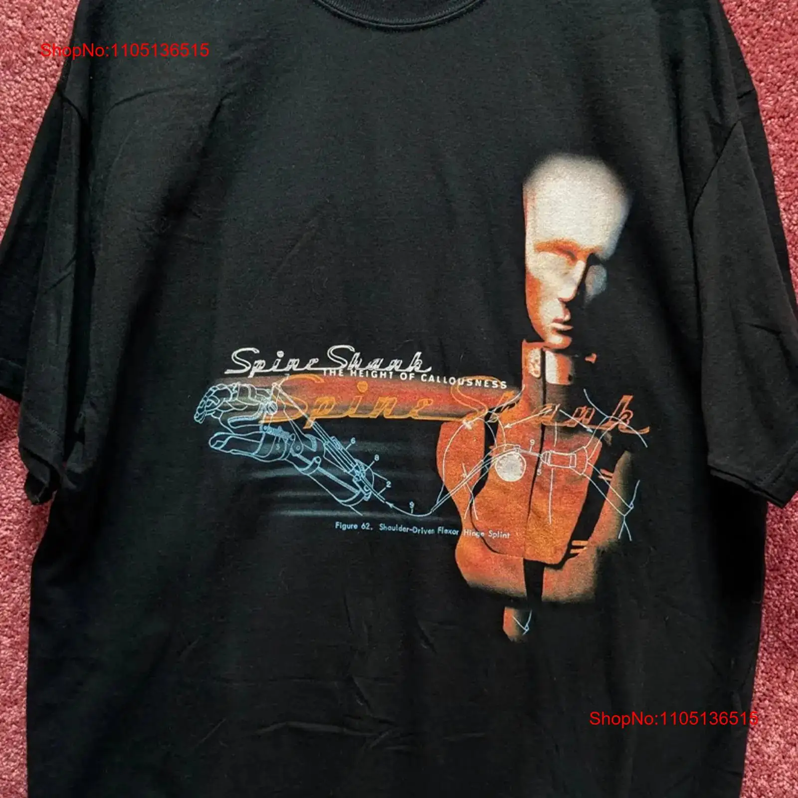 Mens Fashion Black Shirt - Spineshank the Height of Callousness T