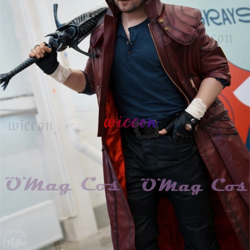 Dante Cosplay Red Long Trench  - огляд і ціна Trench Coat Men