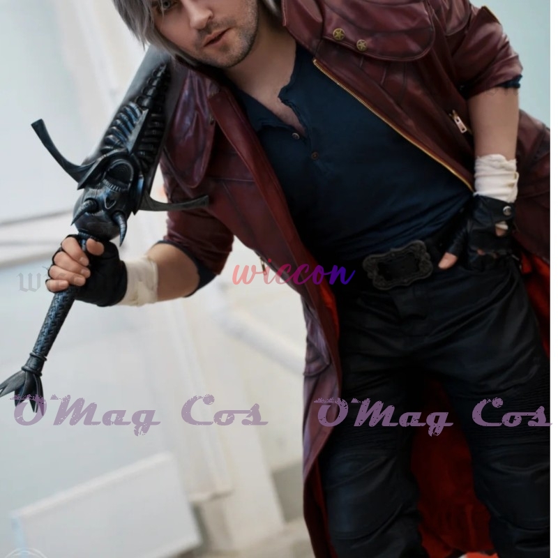 Dante Cosplay Red Long Trench  - огляд і ціна Trench Coat Men