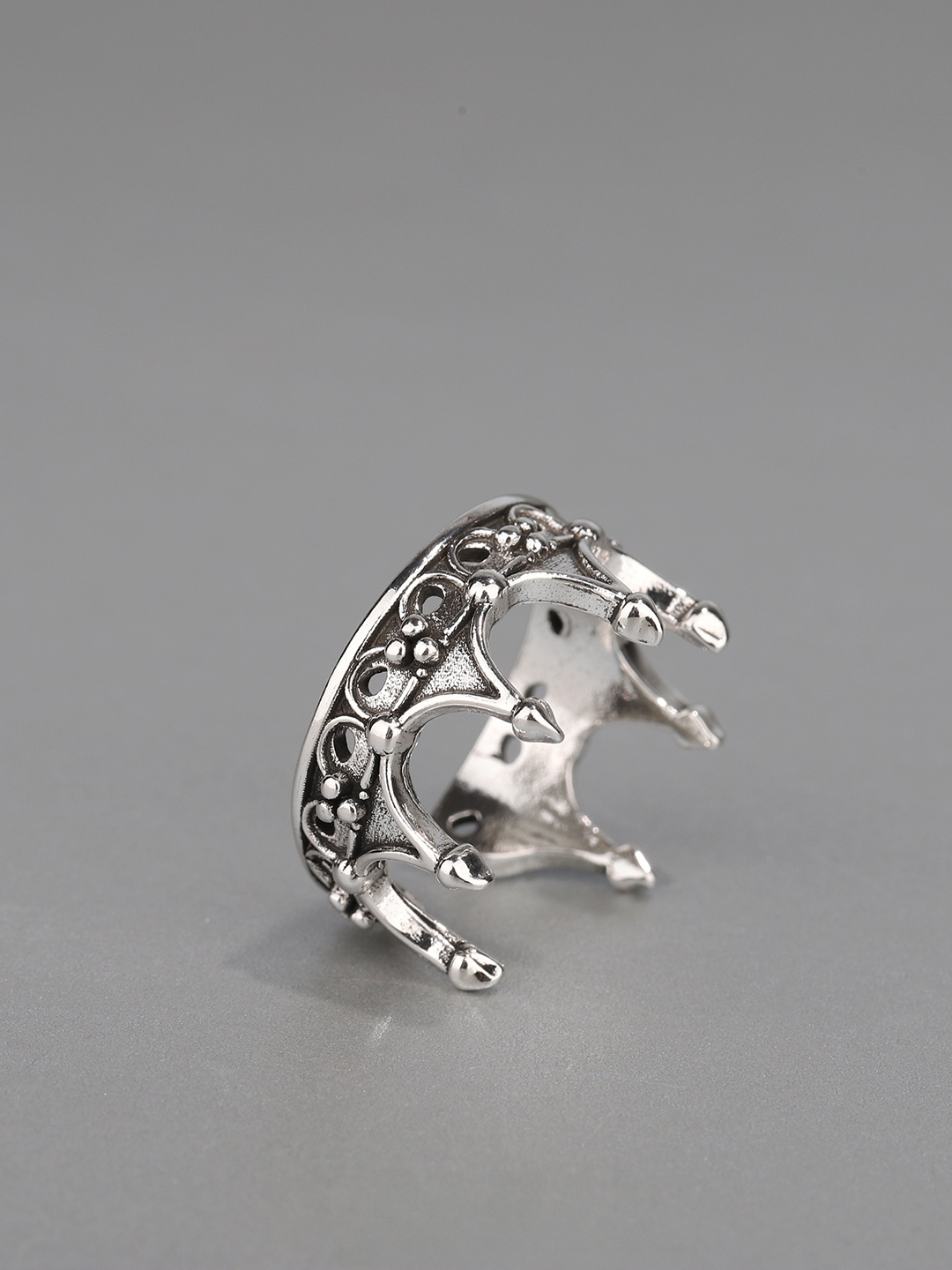 Gothic Crown Ring Adjustable O - огляд і ціна Men Fashion King