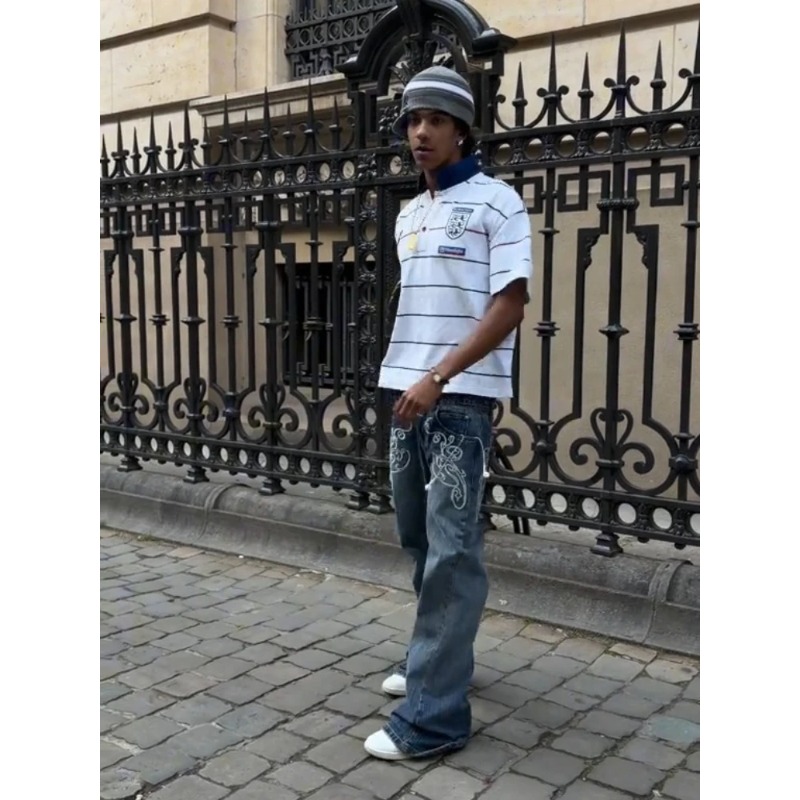 Retro Y2K 2 Pcs Set Street Sty - огляд і ціна Men'S Fashion Y2K