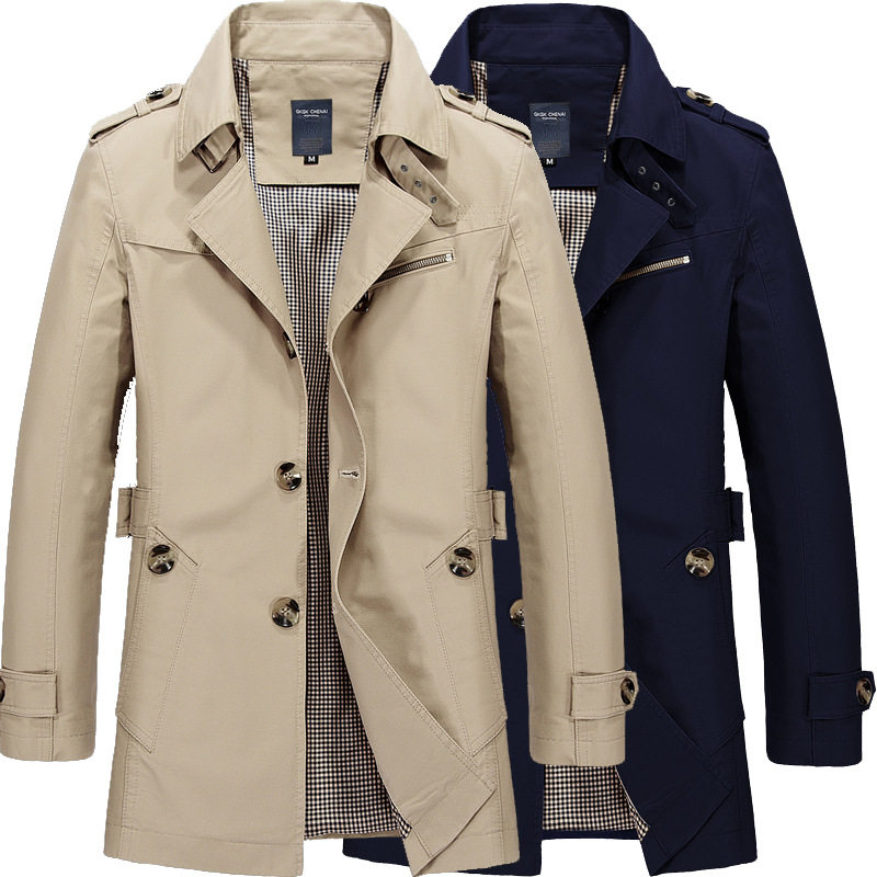 Trench Coats Double Breasted M - огляд і ціна Mens Fashion Store