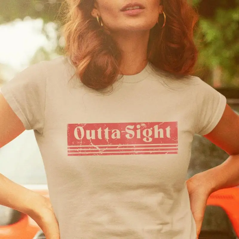 Outta Sight T Shirt 70s Retro  - огляд і ціна Men'S Fashion 70S