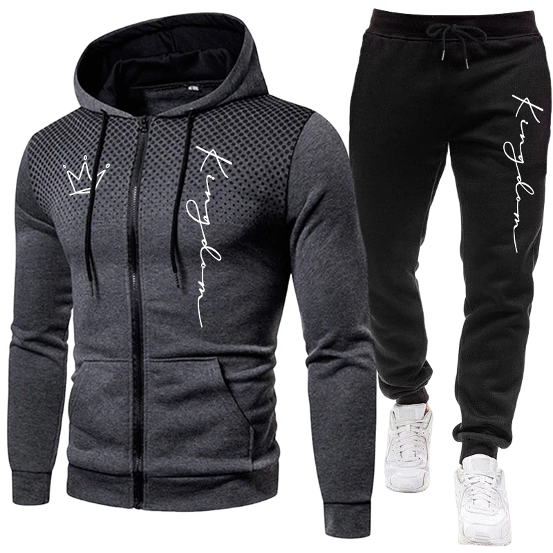 King Men's Jacket Tracksuit Ca - огляд і ціна Mens Fashion Zip Up