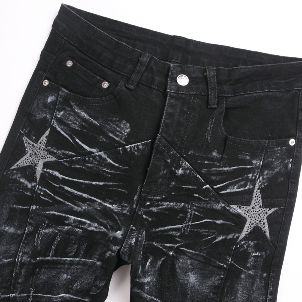 Men Crystal Stars Jeans Fashio - огляд і ціна Men'S Fashion Jeans And Boots
