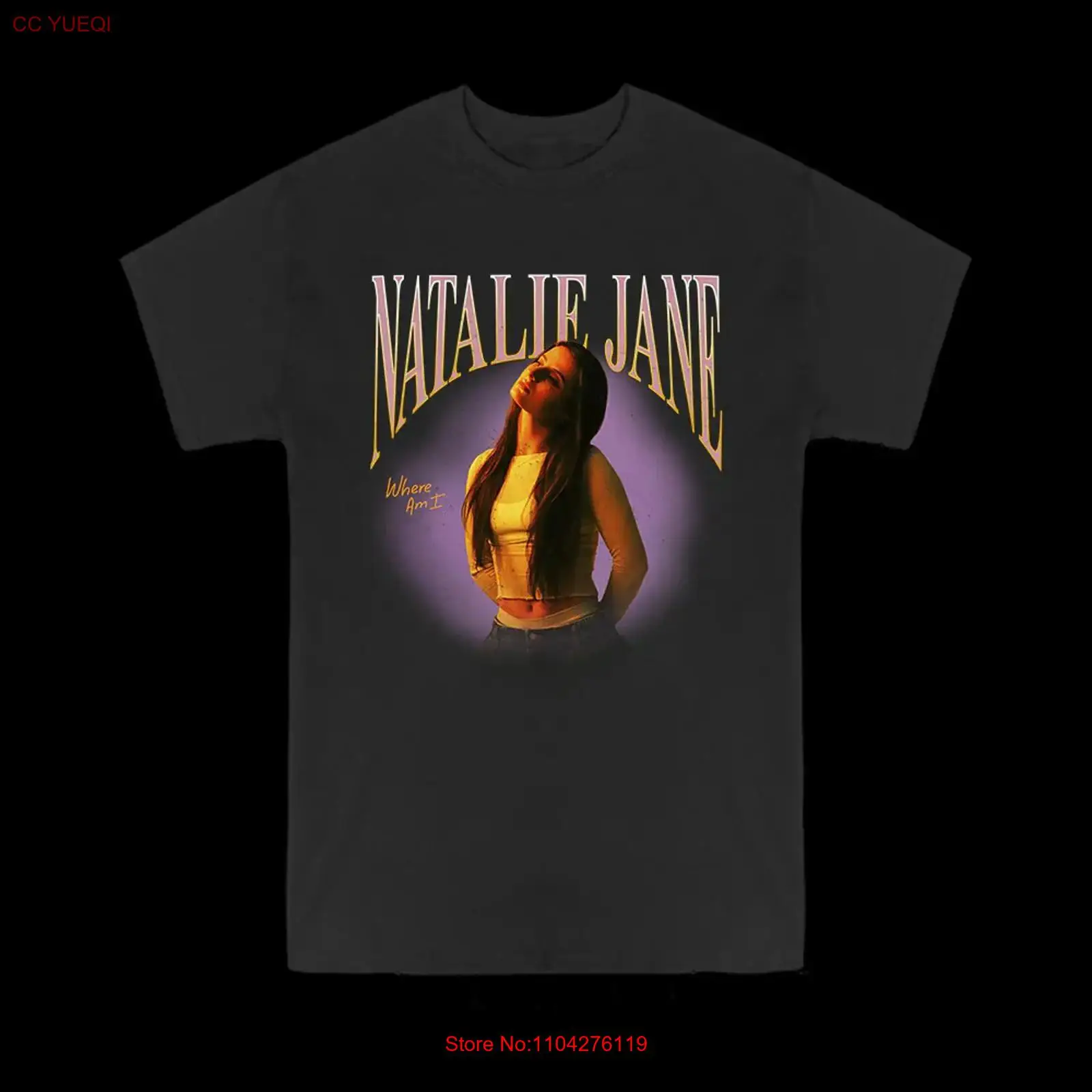 Natalie Jane T Shirt Size S 5X - огляд і ціна Mens Fashion Black Shirt