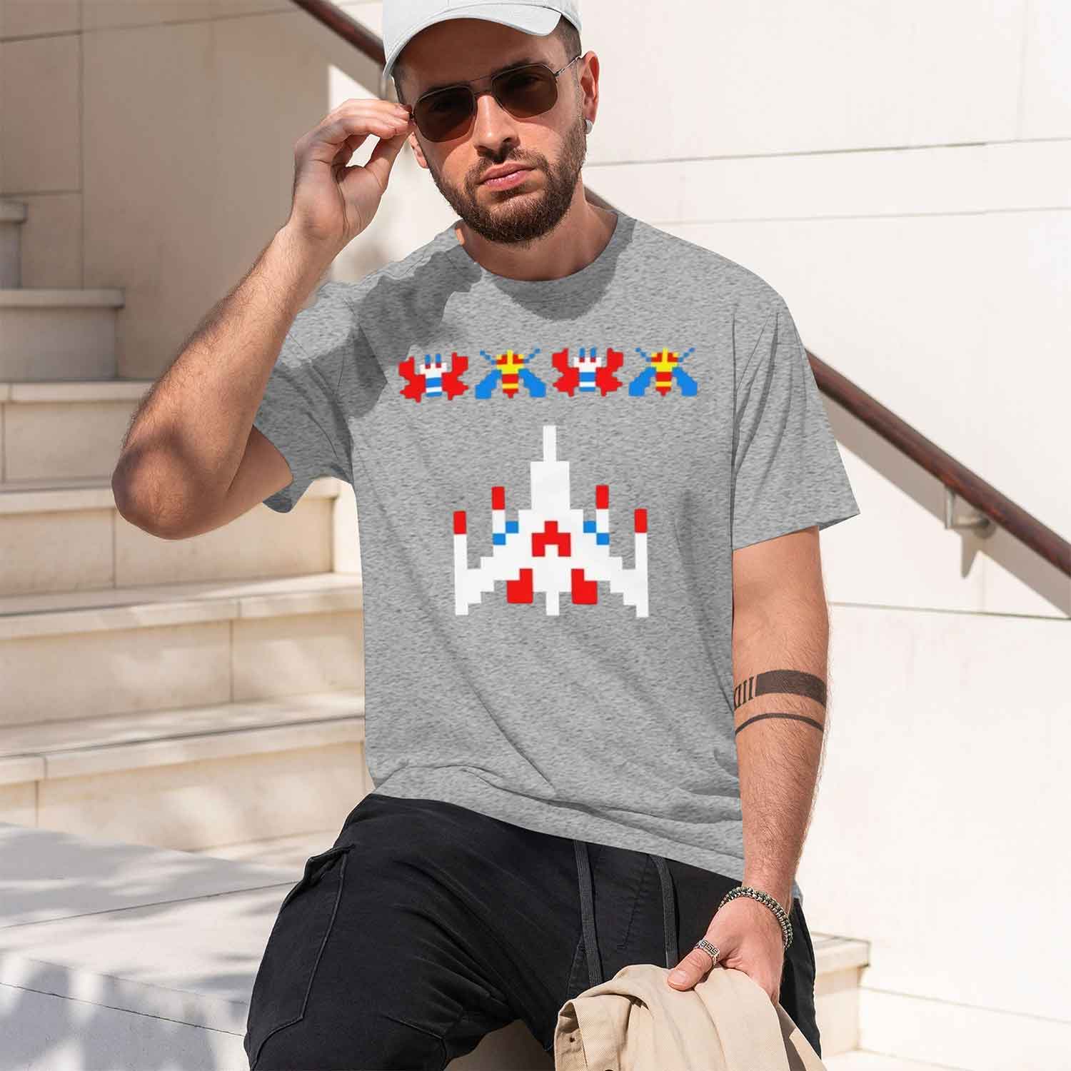 80s 70s Arcade Galaga Video Ga - огляд і ціна Men'S Fashion 70S