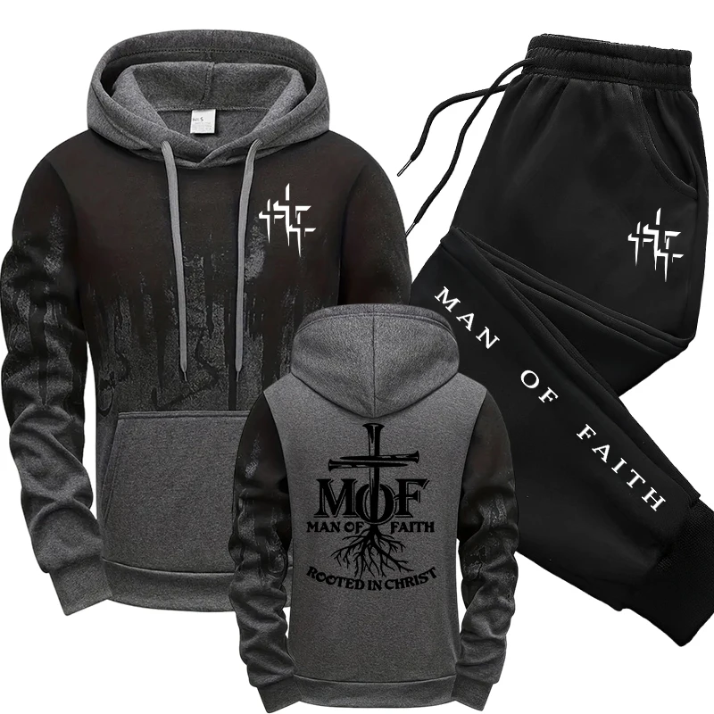 Man of Faith Men's Tracksuit H - огляд і ціна Men'S Fashion Outfits