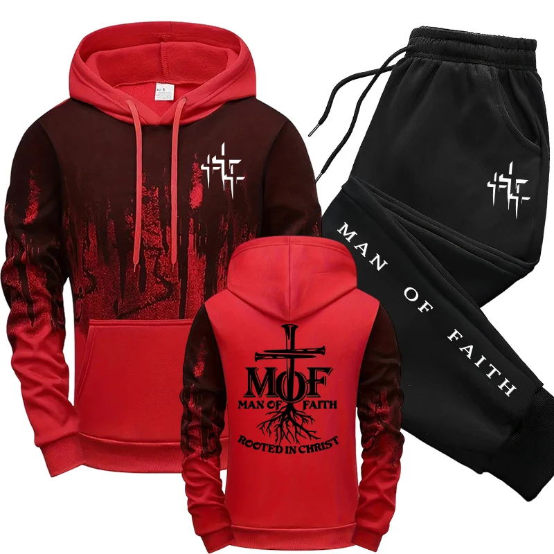 Man of Faith Men's Tracksuit H - огляд і ціна Men'S Fashion Outfits