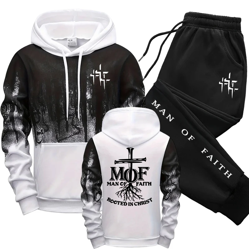 Man of Faith Men's Tracksuit H - огляд і ціна Men'S Fashion Outfits
