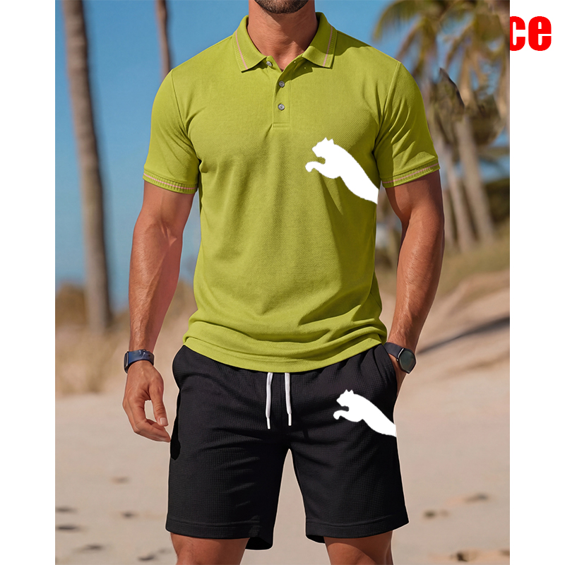 Men's Casual Short-Sleeved Pol - огляд і ціна Men'S Fashion Polo