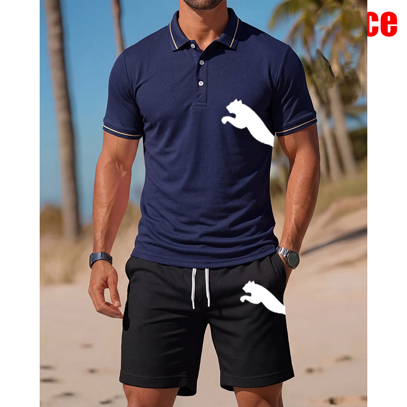 Men's Casual Short-Sleeved Pol - огляд і ціна Men'S Fashion Polo