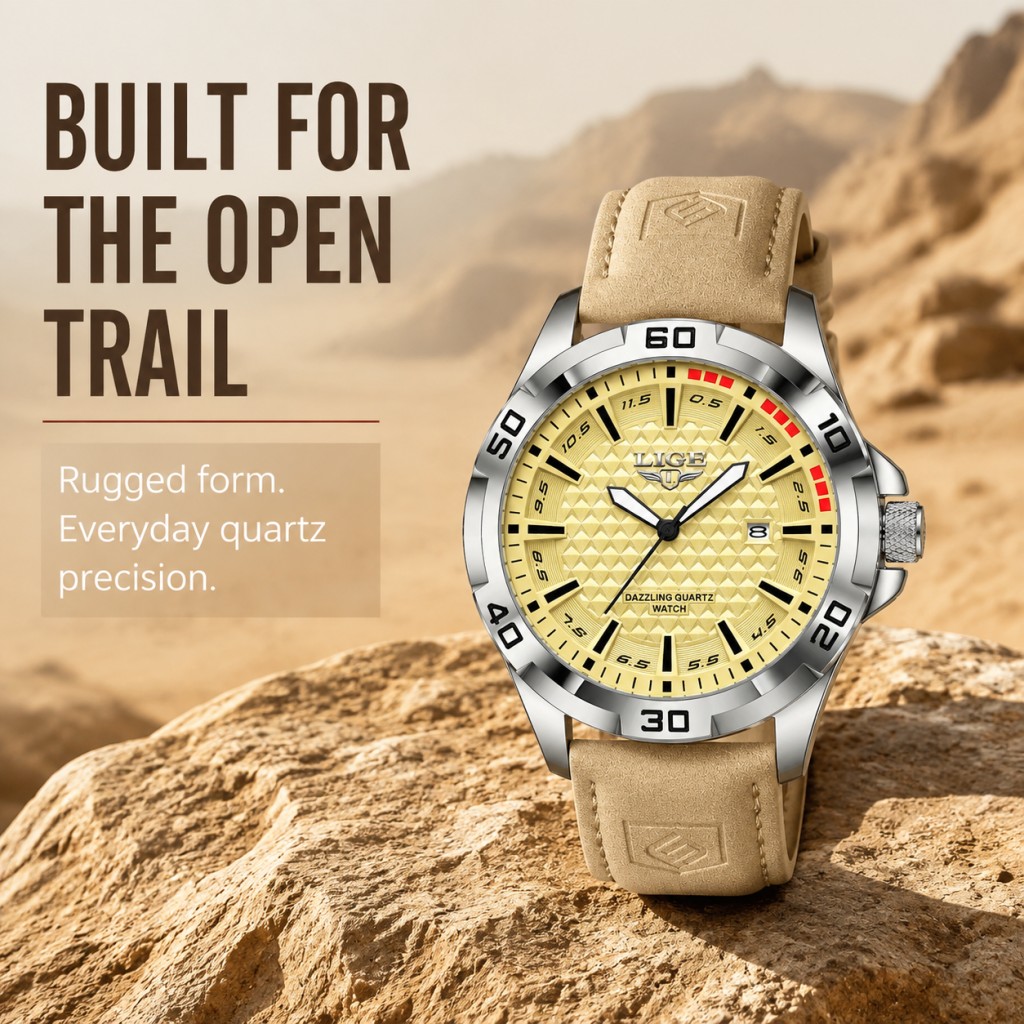 LIGE Men Quartz Wrist Watch Ca - огляд і ціна Men'S Fashion Magazine