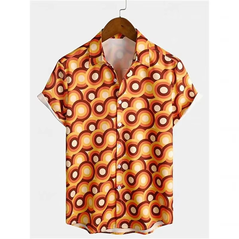 Retro Classic 70s Pattern Prin - огляд і ціна Men'S Fashion 70S