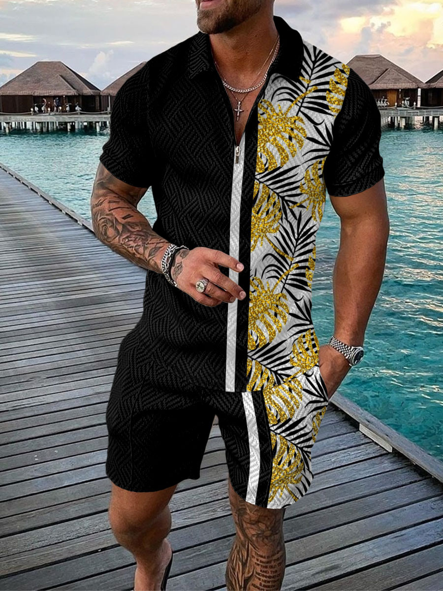 Hawaiian Coconut Tree Print Me - огляд і ціна Men'S Fashion Polo