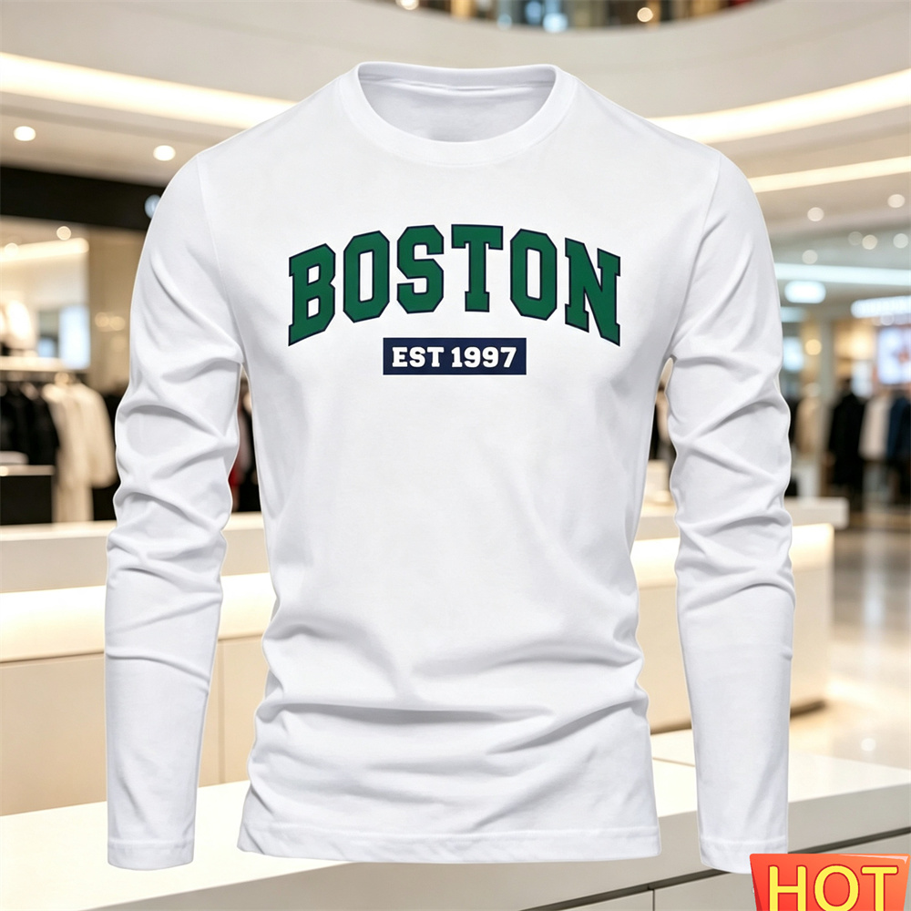 Autumn Summer Men's long sleev - огляд і ціна Men'S Fashion Outfits