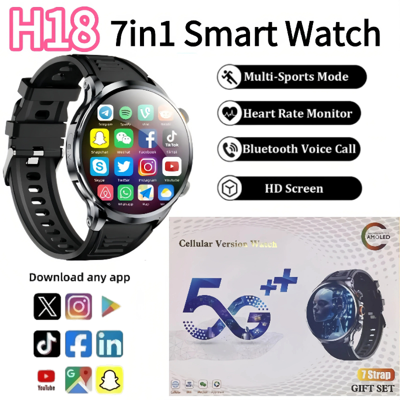 H18 New Android Smartwatch 4G  - огляд і ціна Mens Fashion Store