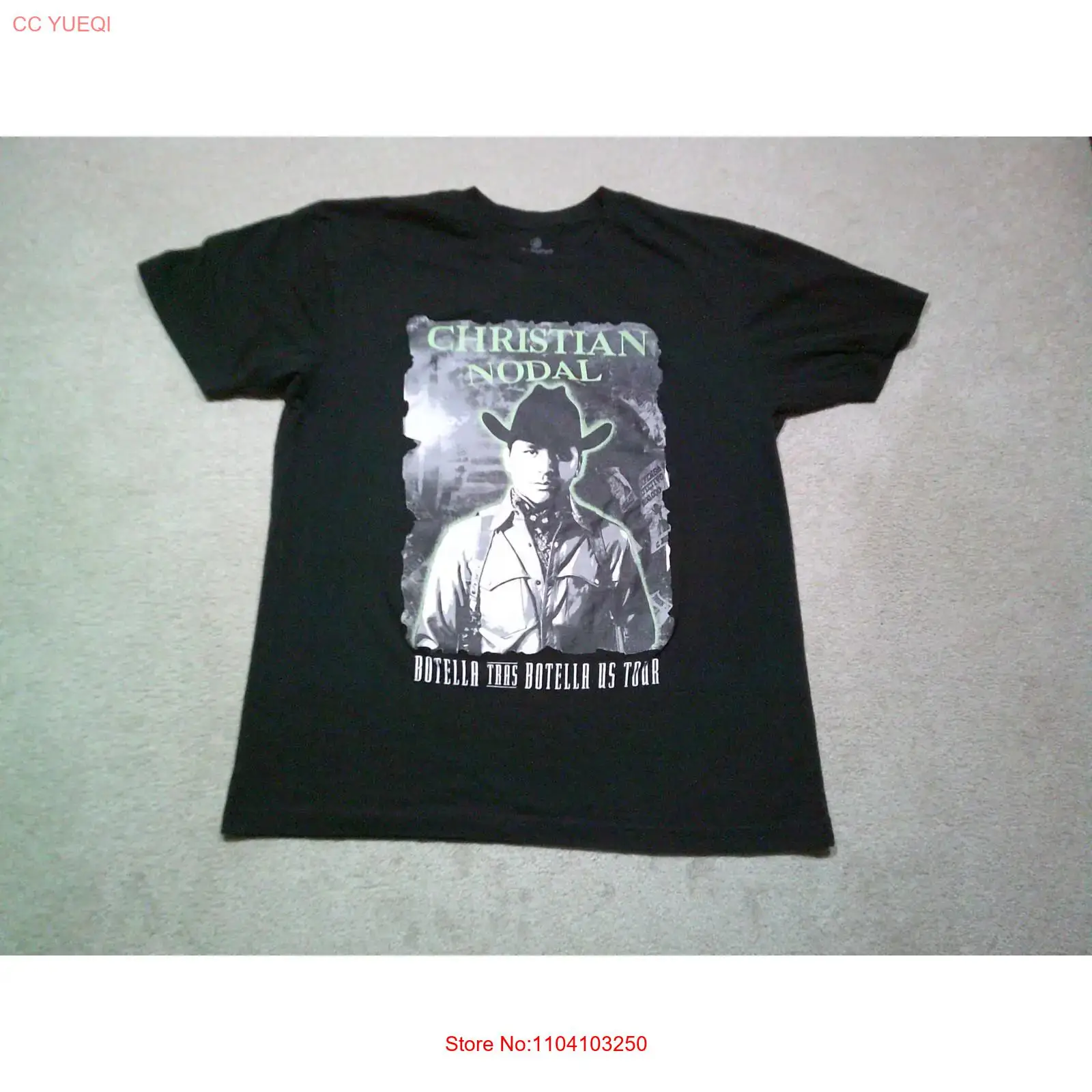 Christian Nodal T Shirt Mens L - огляд і ціна Mens Fashion Black Shirt