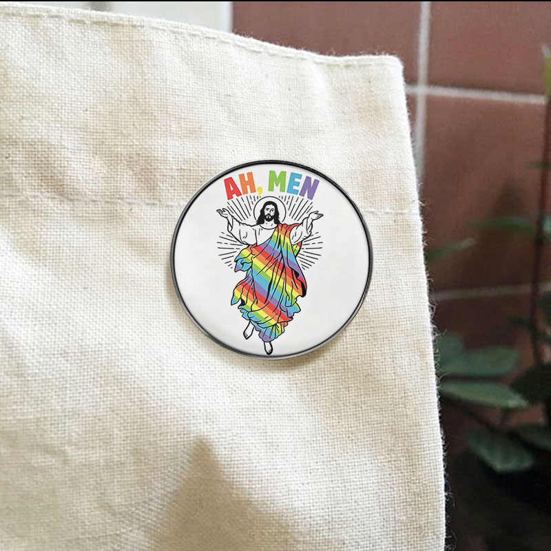 Ah, Men Enamel Badge Rainbow J - огляд і ціна Men'S Fashion Quotes