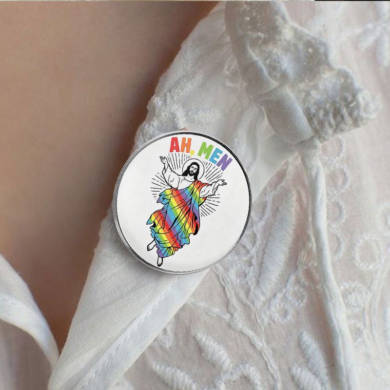 Ah, Men Enamel Badge Rainbow J - огляд і ціна Men'S Fashion Quotes