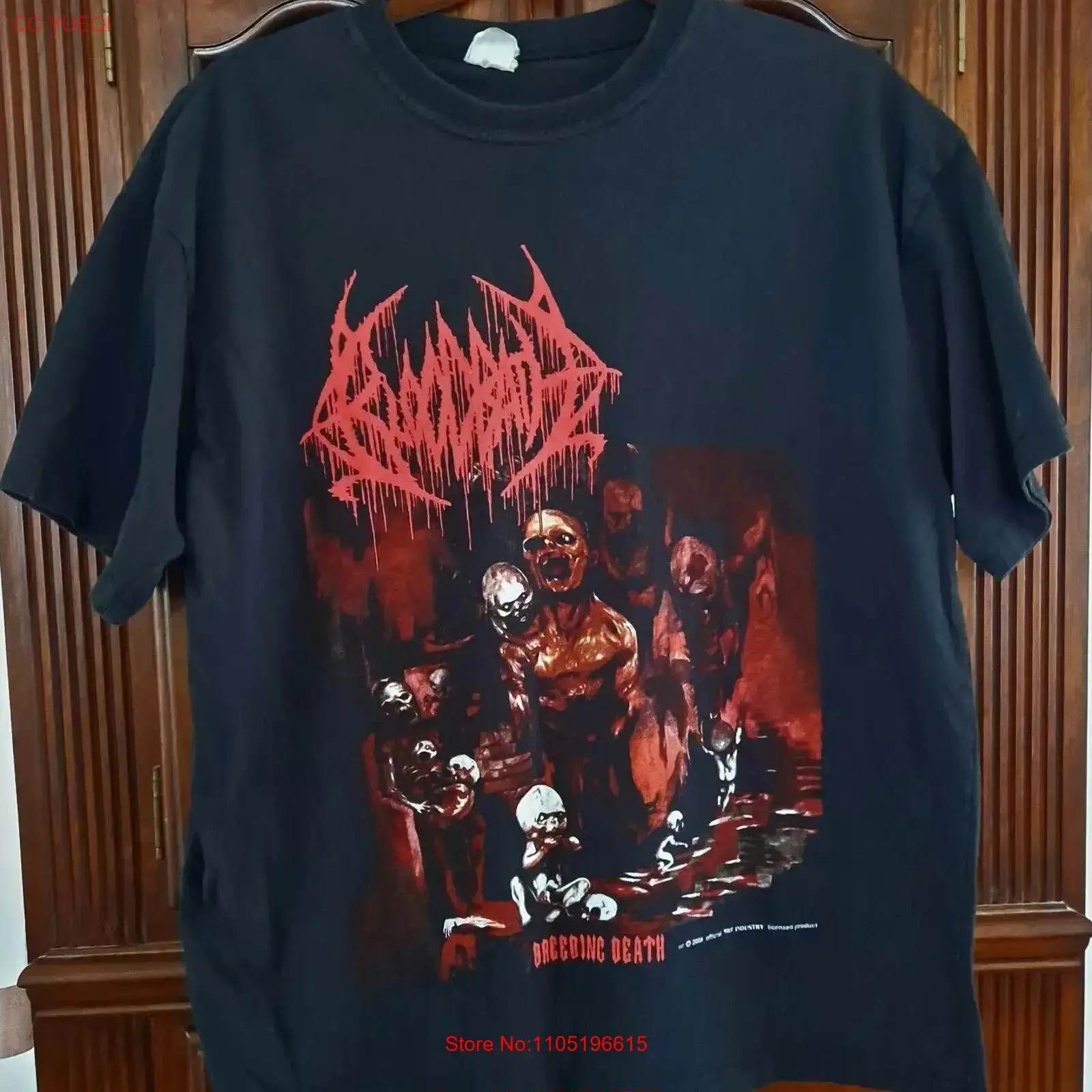 BLOODBATH Breeding Death T Shi - огляд і ціна Mens Fashion Black Shirt