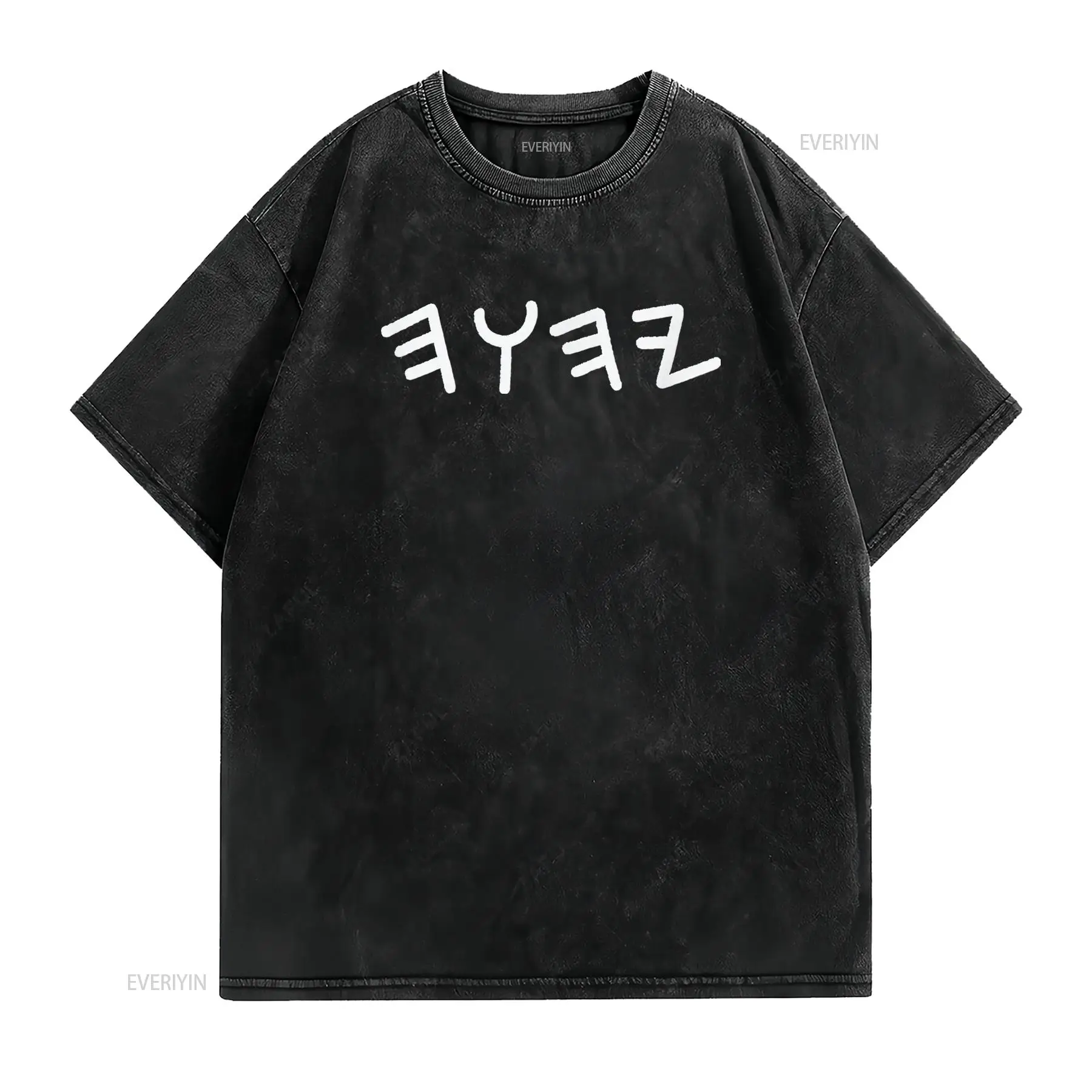 Mens Ancient Hebrew Yahuah Yah - огляд і ціна Mens Fashion Black Shirt