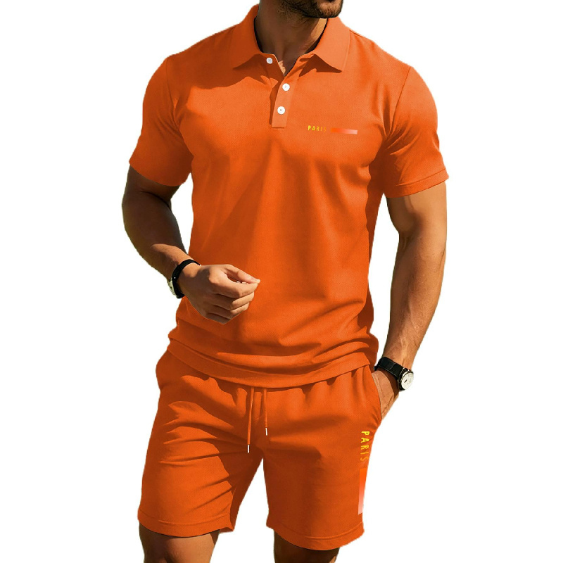 PARIS Print Men's high-end sum - огляд і ціна Men'S Fashion Polo