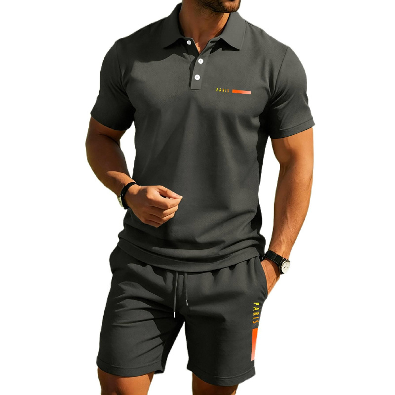 PARIS Print Men's high-end sum - огляд і ціна Men'S Fashion Polo
