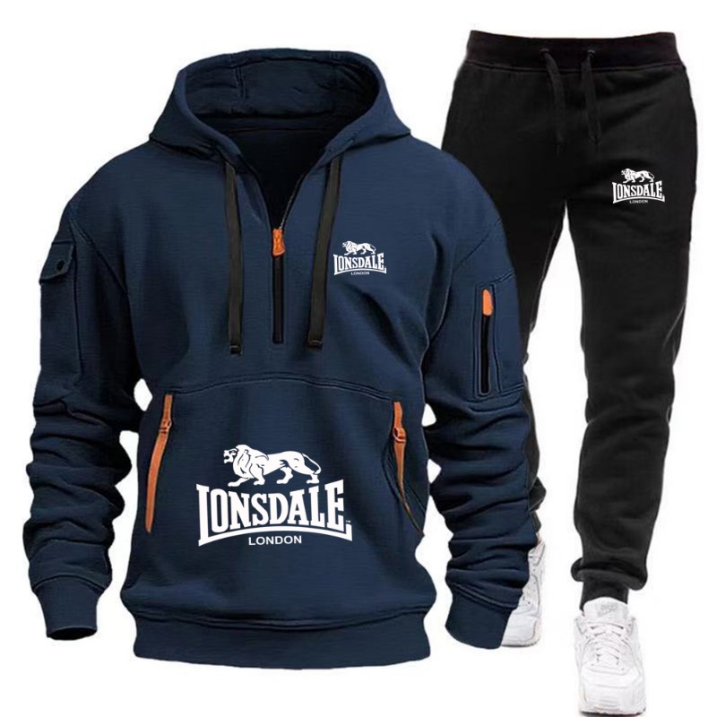 LONSDALE Men's Kangaroo Pocket - огляд і ціна Mens Fashion Zip Up