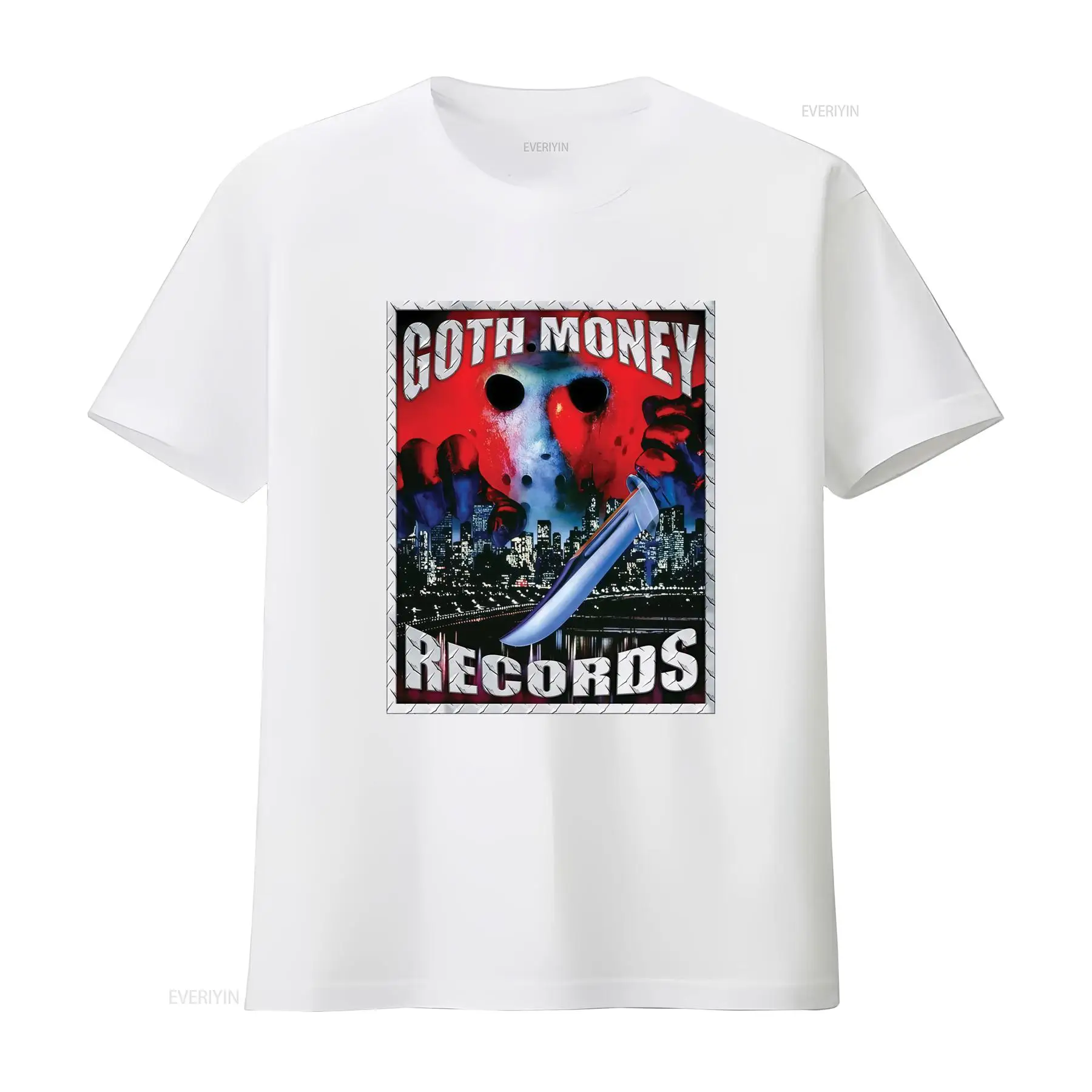 Goth Money Records Jason Logo  - огляд і ціна Mens Fashion Black Shirt