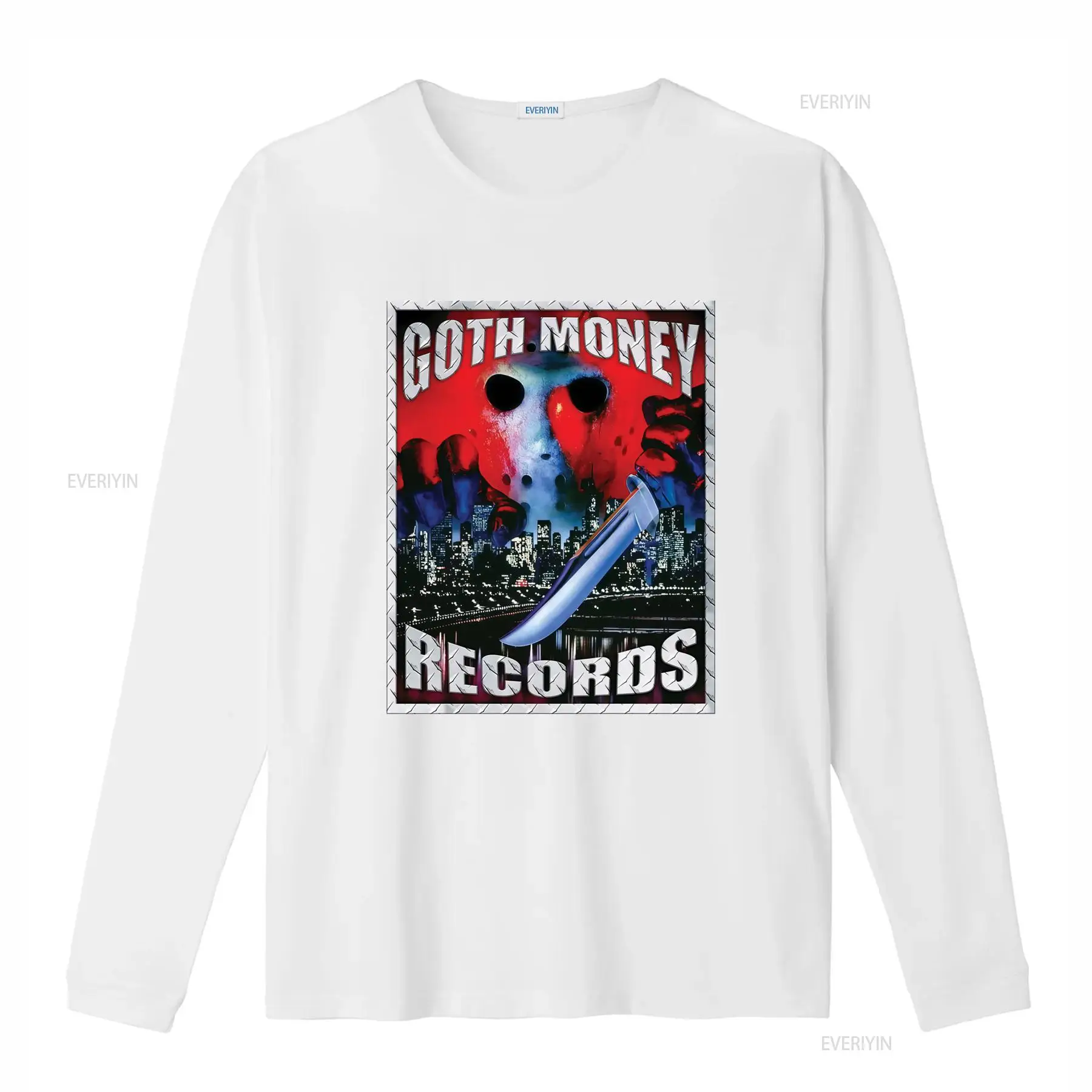 Goth Money Records Jason Logo  - огляд і ціна Mens Fashion Black Shirt