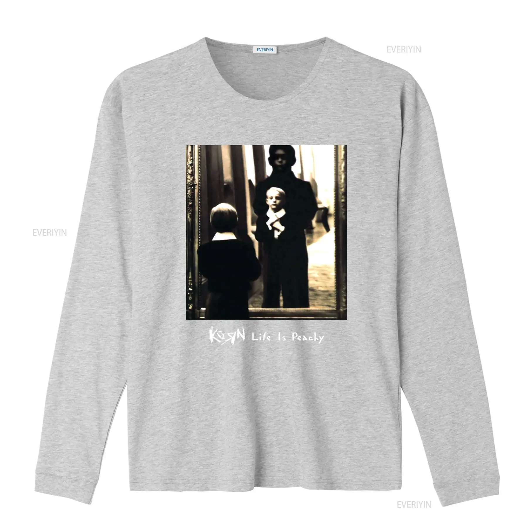 Korn Life Is Peachy Retro Prin - огляд і ціна Mens Fashion Black Shirt