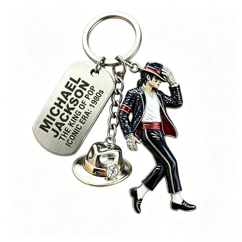 2026 Michael Jackson Keychain, - огляд і ціна Men Fashion King