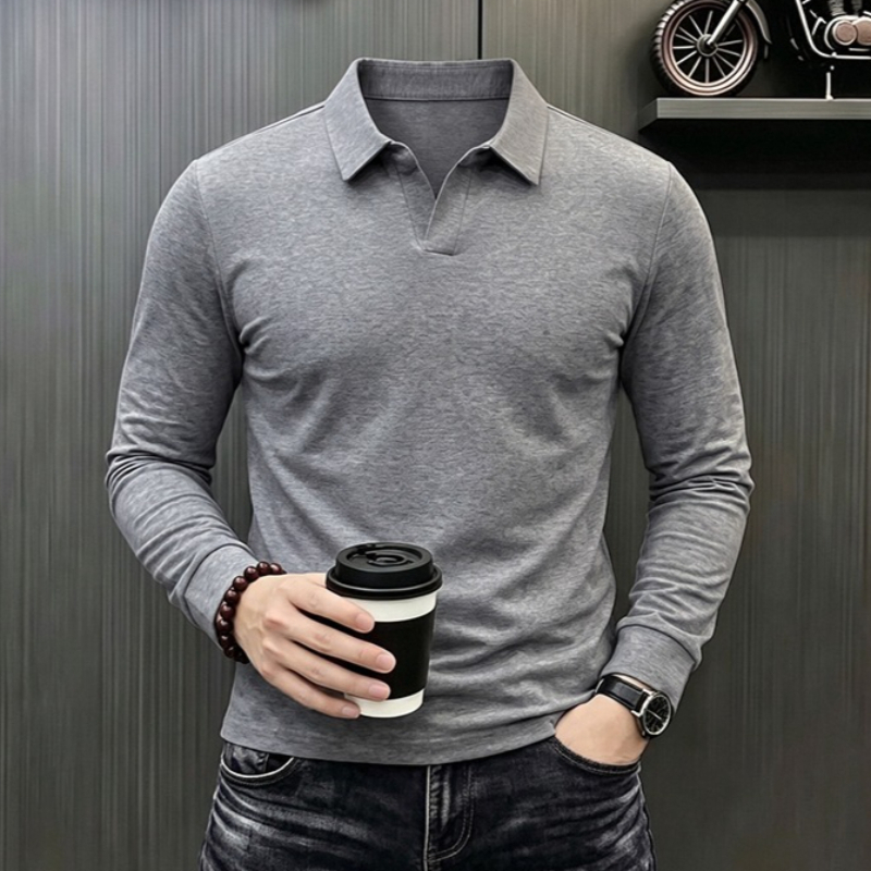 Men's Business Casual Long Sle - огляд і ціна Men'S Fashion Polo