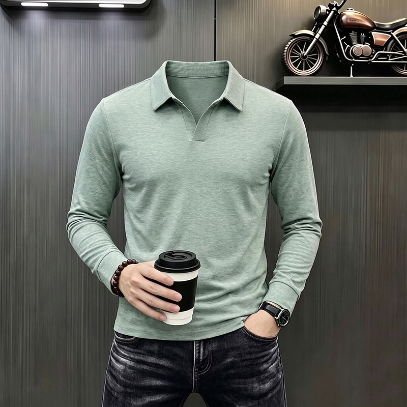 Men's Business Casual Long Sle - огляд і ціна Men'S Fashion Polo