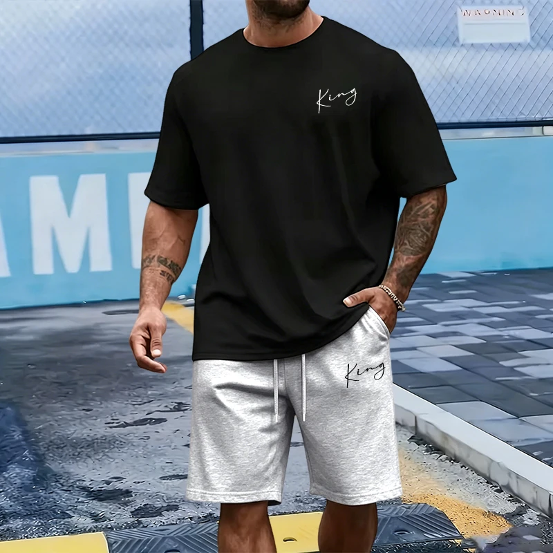 King Letter Men's Set Cotton T - огляд і ціна Men Fashion King