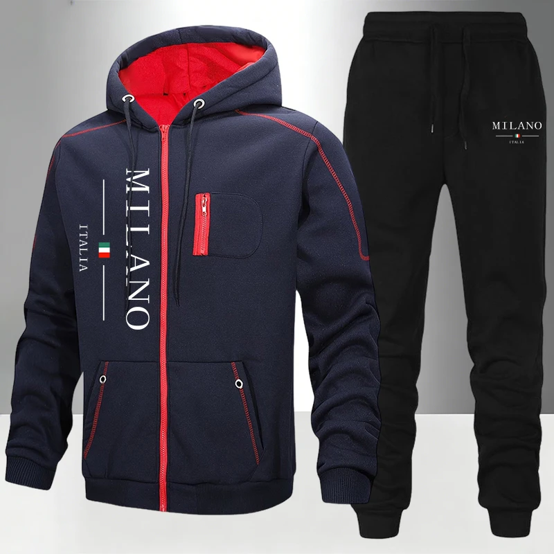 italy Fashion Men's Set/Coat/P - огляд і ціна Mens Fashion Zip Up