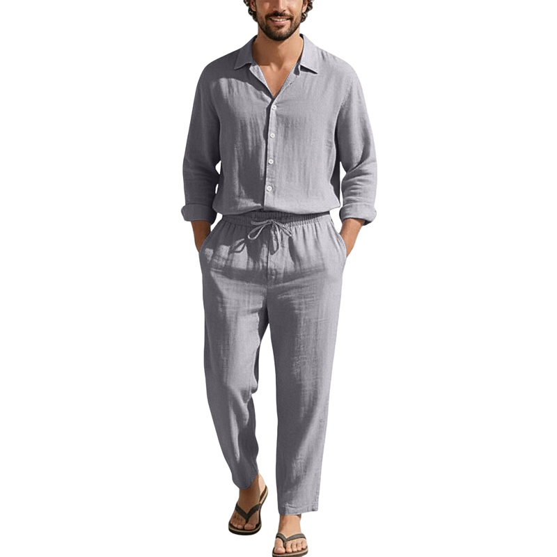 Spring Summer Linen Casual Set - огляд і ціна Men'S Spring Fashion